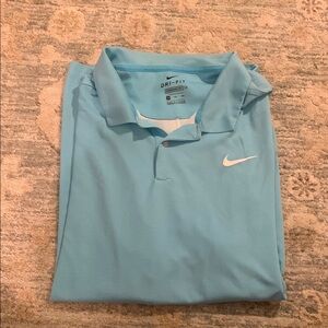 Nike Men's Light Blue Dri-FIT Polo